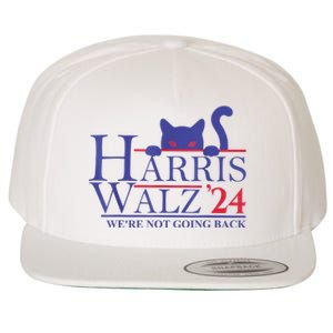 Harris Waltz 2024 Were Not Going Back Funny Cat Lady Wool Snapback Cap