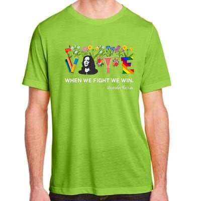 Harris Waltz 2024 When We Fight We Win Kamala Harris 2024 Adult ChromaSoft Performance T-Shirt