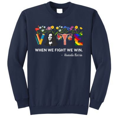 Harris Waltz 2024 When We Fight We Win Kamala Harris 2024 Sweatshirt