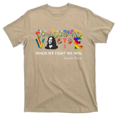 Harris Waltz 2024 When We Fight We Win Kamala Harris 2024 T-Shirt