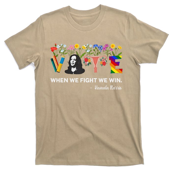 Harris Waltz 2024 When We Fight We Win Kamala Harris 2024 T-Shirt