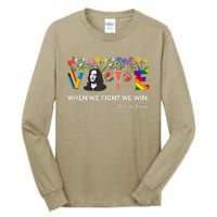 Harris Waltz 2024 When We Fight We Win Kamala Harris 2024 Tall Long Sleeve T-Shirt