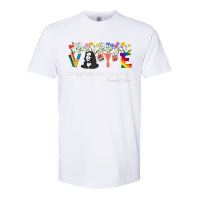 Harris Waltz 2024 When We Fight We Win Kamala Harris 2024 Softstyle CVC T-Shirt