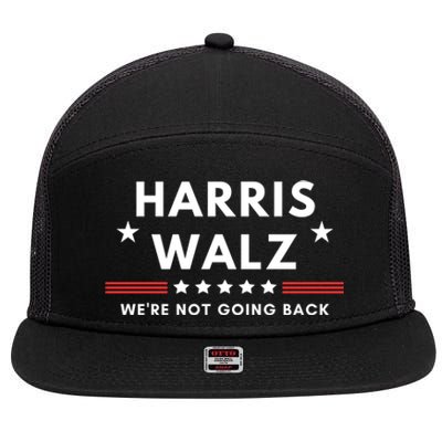 Harris Walz 2024 For President Patriotic Kamala Waltz 2024 Gift 7 Panel Mesh Trucker Snapback Hat