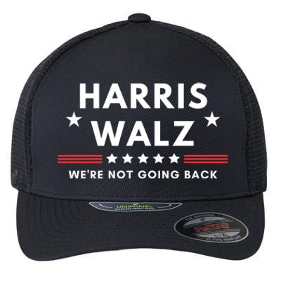 Harris Walz 2024 For President Patriotic Kamala Waltz 2024 Gift Flexfit Unipanel Trucker Cap