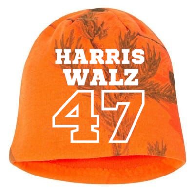 Harris Walz 2024 Campaign For President Harris Waltz Kati - Camo Knit Beanie