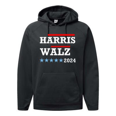 Harris Waltz 2024 Election Kamala Harris Tim Waltz 2024 Performance Fleece Hoodie