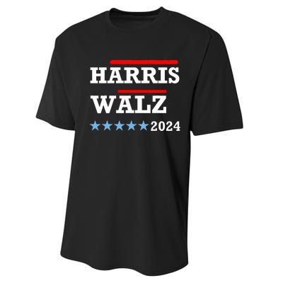 Harris Waltz 2024 Election Kamala Harris Tim Waltz 2024 Performance Sprint T-Shirt