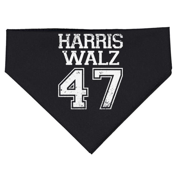 Harris Walz 2024 Campaign For President Harris Waltz Vintage Gift USA-Made Doggie Bandana