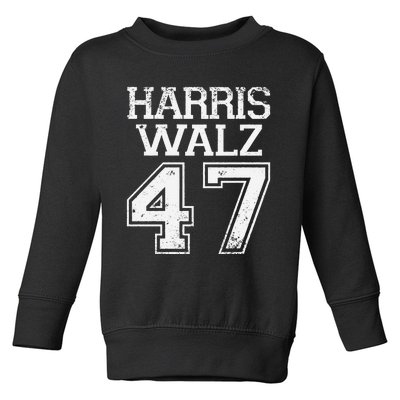 Harris Walz 2024 Campaign For President Harris Waltz Vintage Gift Toddler Sweatshirt