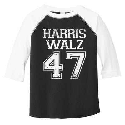 Harris Walz 2024 Campaign For President Harris Waltz Vintage Gift Toddler Fine Jersey T-Shirt