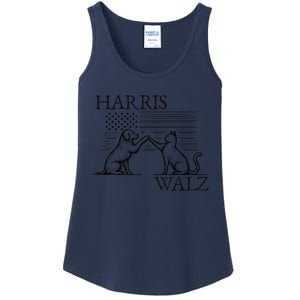 Harris Walz 2024 President American Flag Kamala Harris Waltz Gift Ladies Essential Tank