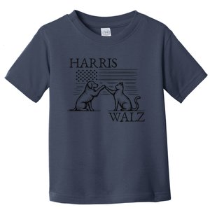 Harris Walz 2024 President American Flag Kamala Harris Waltz Gift Toddler T-Shirt