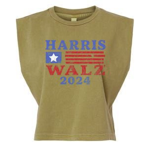 Harris Waltz 2024 Election Kamala Harris Tim Waltz 2024 Garment-Dyed Women's Muscle Tee