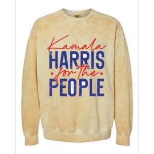 Harris Waltz 2024 For The People Vp Kamala Harris 2024 Colorblast Crewneck Sweatshirt