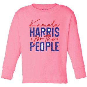 Harris Waltz 2024 For The People Vp Kamala Harris 2024 Toddler Long Sleeve Shirt