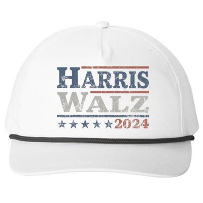 Harris Walz 2024 Election Kamala Harris Tim Waltz 2024 Snapback Five-Panel Rope Hat