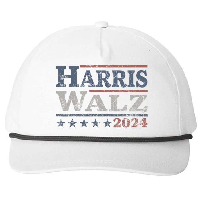 Harris Walz 2024 Election Kamala Harris Tim Waltz 2024 Snapback Five-Panel Rope Hat