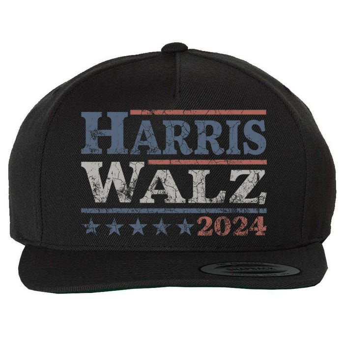 Harris Walz 2024 Election Kamala Harris Tim Waltz 2024 Wool Snapback Cap