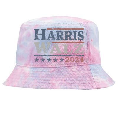 Harris Walz 2024 Election Kamala Harris Tim Waltz 2024 Tie-Dyed Bucket Hat