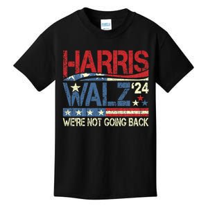 Harris Walz 2024 Kamala Harris 2024 Tim Walz 2024 Usa Flag Kids T-Shirt