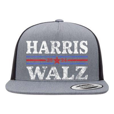 Harris Waltz 2024 Election Kamala Harris Tim Waltz 2024 Flat Bill Trucker Hat