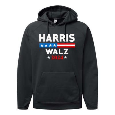 Harris Waltz 2024 Election Kamala Harris Tim Waltz 2024 Performance Fleece Hoodie