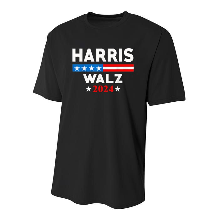 Harris Waltz 2024 Election Kamala Harris Tim Waltz 2024 Youth Performance Sprint T-Shirt