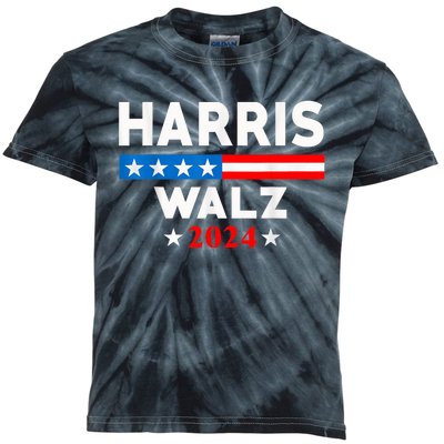 Harris Waltz 2024 Election Kamala Harris Tim Waltz 2024 Kids Tie-Dye T-Shirt