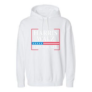 Harris Waltz 2024 Obviously Kamala Harris Tim Walz 2024 Great Gift Garment-Dyed Fleece Hoodie