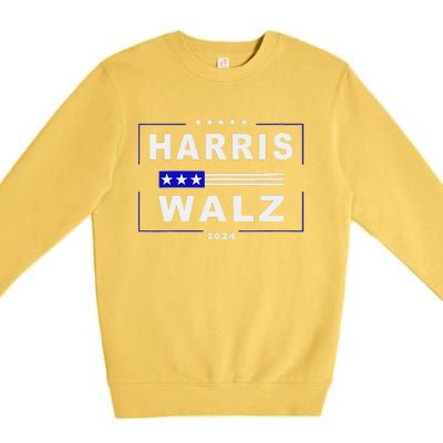 Harris Waltz 2024 President Election Kamala Harris Tim Waltz Premium Crewneck Sweatshirt