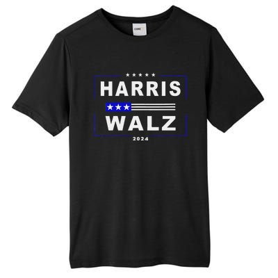 Harris Waltz 2024 President Election Kamala Harris Tim Waltz Tall Fusion ChromaSoft Performance T-Shirt