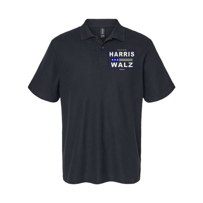 Harris Waltz 2024 President Election Kamala Harris Tim Waltz Softstyle Adult Sport Polo