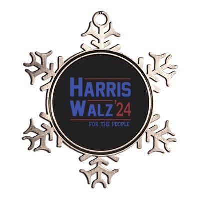 Harris Walz 2024 Kamala Harris 2024 Tim Walz 2024 Usa Fla Metallic Star Ornament