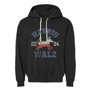 Harris Waltz 2024 Election Kamala Harris Tim Waltz 2024 Garment-Dyed Fleece Hoodie