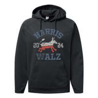 Harris Waltz 2024 Election Kamala Harris Tim Waltz 2024 Performance Fleece Hoodie