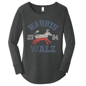 Harris Waltz 2024 Election Kamala Harris Tim Waltz 2024 Women's Perfect Tri Tunic Long Sleeve Shirt