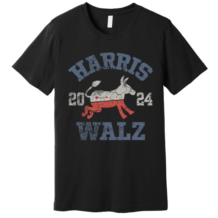 Harris Waltz 2024 Election Kamala Harris Tim Waltz 2024 Premium T-Shirt