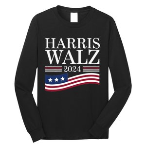 Harris Waltz 2024 Election Funny Kamala Harris Tim Walz 2024 Long Sleeve Shirt