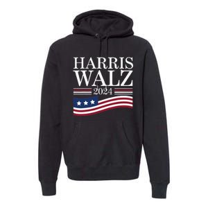 Harris Waltz 2024 Election Funny Kamala Harris Tim Walz 2024 Premium Hoodie