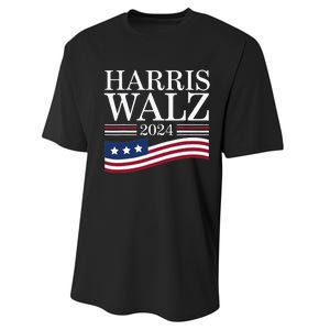 Harris Waltz 2024 Election Funny Kamala Harris Tim Walz 2024 Performance Sprint T-Shirt