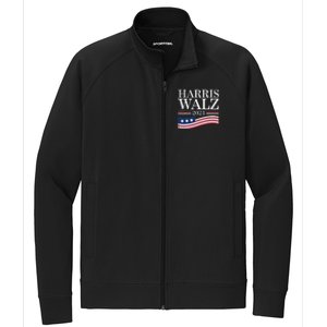 Harris Waltz 2024 Election Funny Kamala Harris Tim Walz 2024 Stretch Full-Zip Cadet Jacket