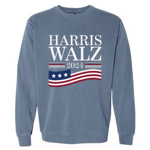 Harris Waltz 2024 Election Funny Kamala Harris Tim Walz 2024 Garment-Dyed Sweatshirt