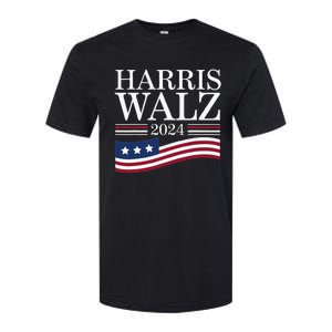 Harris Waltz 2024 Election Funny Kamala Harris Tim Walz 2024 Softstyle CVC T-Shirt