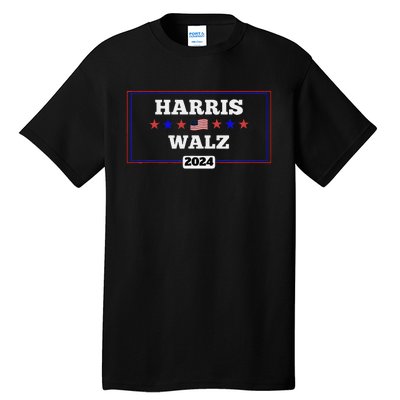 Harris Waltz 2024 Election Kamala Harris Tim Waltz President Tall T-Shirt