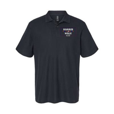 Harris Waltz 2024 Election Kamala Harris Tim Waltz President Softstyle Adult Sport Polo