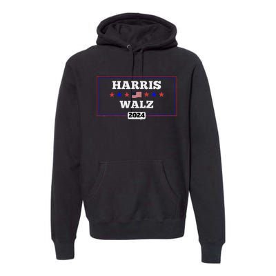 Harris Waltz 2024 Election Kamala Harris Tim Waltz President Premium Hoodie