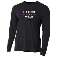 Harris Waltz 2024 Election Kamala Harris Tim Waltz President Cooling Performance Long Sleeve Crew