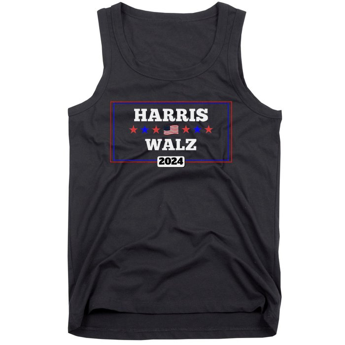 Harris Waltz 2024 Election Kamala Harris Tim Waltz President Tank Top