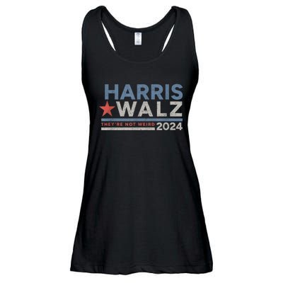 Harris | Walz | 2024 | Kamala Harris | Tim Walz | Not Weird Ladies Essential Flowy Tank